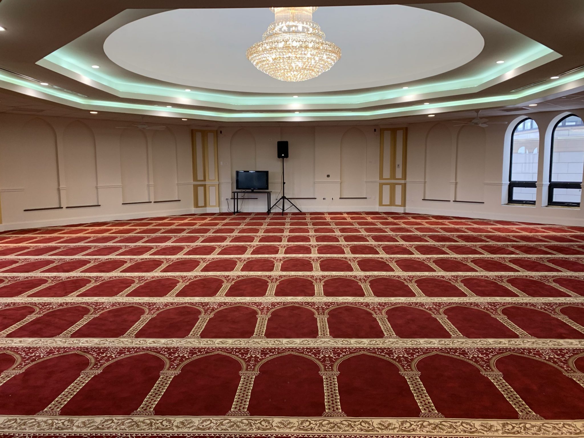 Red Hira Masjid Carpet Mosque Prayer Carpet Musalla  
