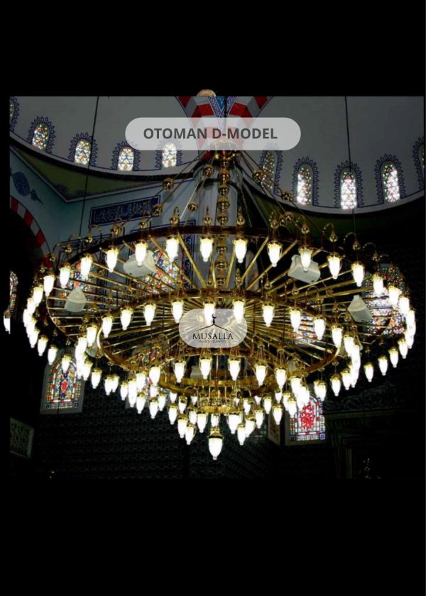 Ottoman D Model Chandelier Musalla Masjid Carpets