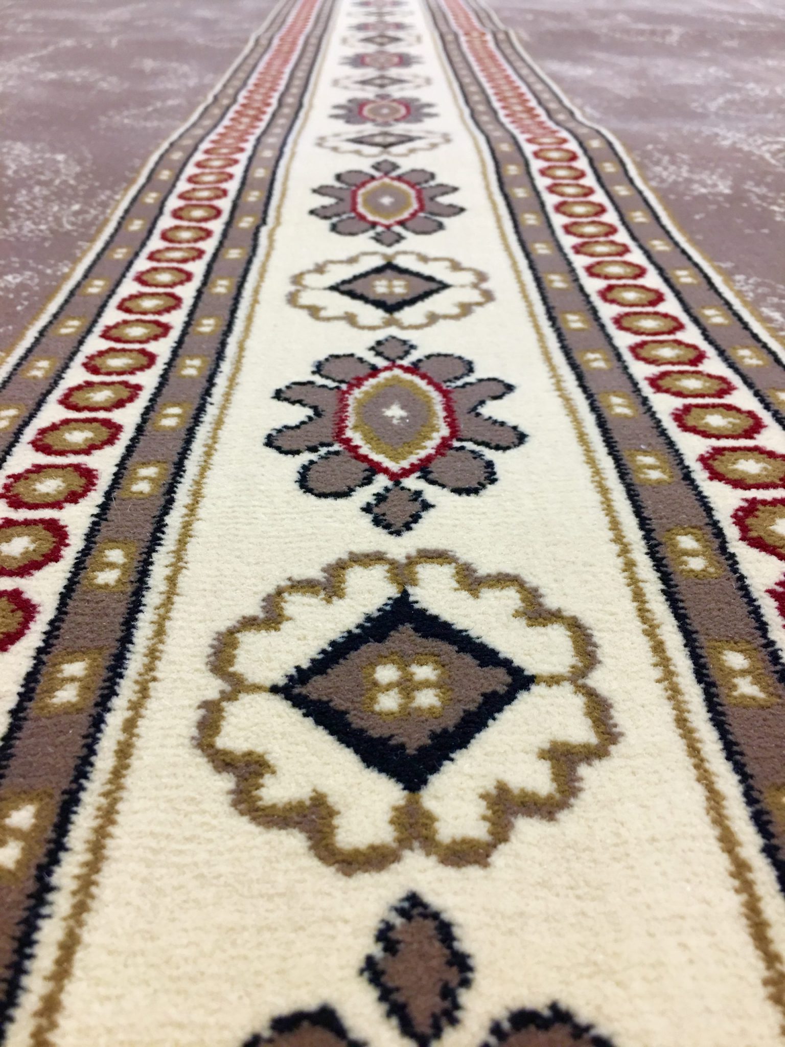 Brown Border Masjid Carpet Mosque Prayer Carpet Musalla Masjid