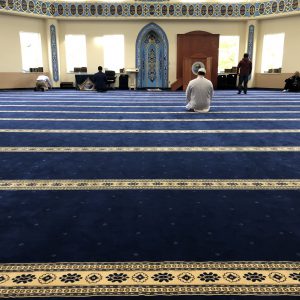 Blue Border Masjid Carpet