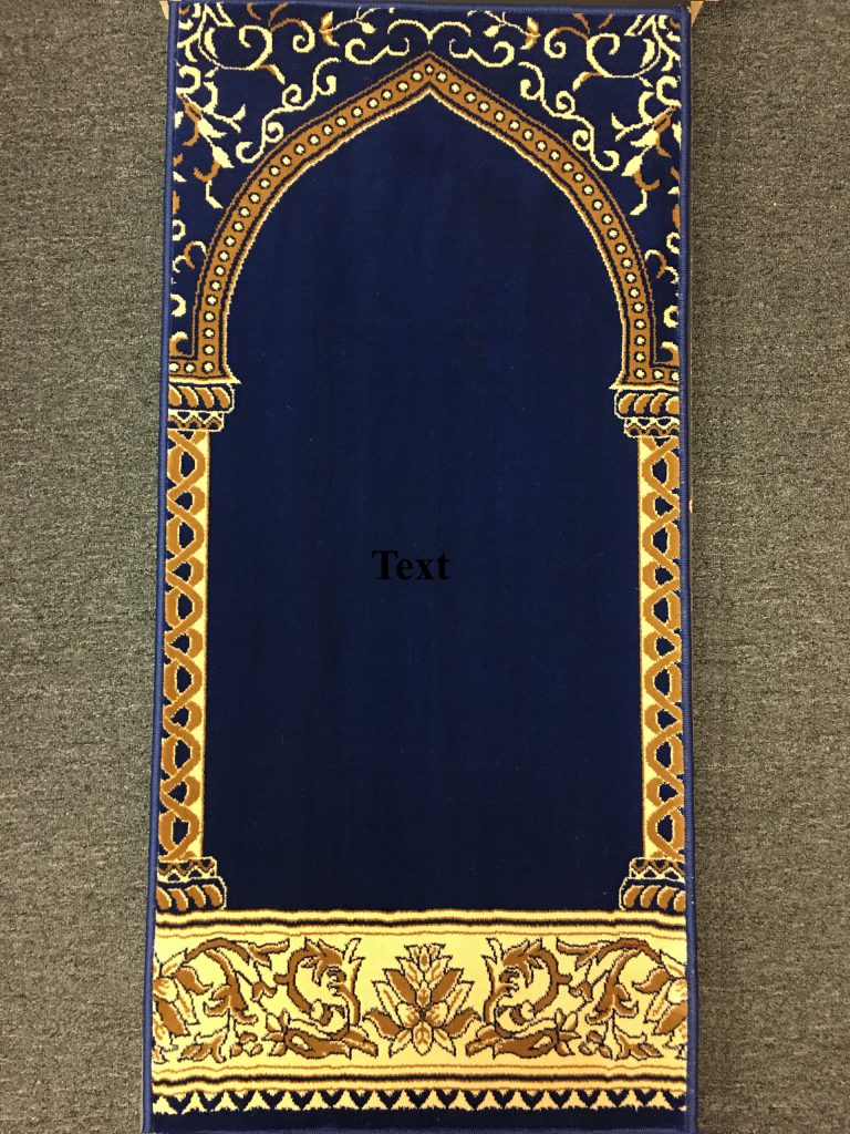 Royal Blue Hira – Individual Prayer Rug – Musalla Masjid Carpets